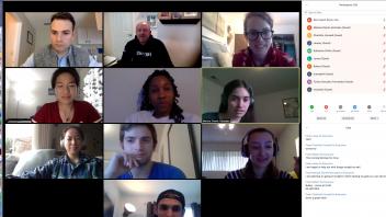 First Zoom meeting 2020